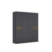 Drehtürenschrank >Ticao< 2 Schübe, grau...