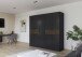 Drehtürenschrank >Ticao< 2 Schübe, grau metallic / Eiche dunkel Dekor - 226x210x54cm (B/H/T)