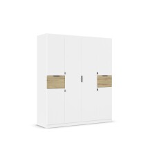 Drehtürenschrank >Ticao< 2 Schübe, 3...