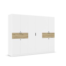 Drehtürenschrank >Ticao< 2 Schübe, 3...
