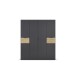 Drehtürenschrank >Ticao< 2 Schübe, grau metallic / Eiche Artisan Dekor - 181x210x54 (BxHxT)