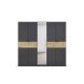 Drehtürenschrank >Ticao< grau metallic / Eiche Artisan Dekor / Spiegel - 226x210x54cm (B/H/T)