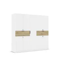 Drehtürenschrank >Ticao< 2 Schübe, 3...