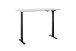 Schreibtisch >Ben< höhenverstellbar, weiss / schwarz - 160x74/117x77cm (BxHxT)