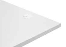 Schreibtisch >Ben< höhenverstellbar bis 117cm, weiss - 160x74/117x77cm (BxHxT)