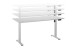 Schreibtisch >Ben< höhenverstellbar bis 117cm, weiss - 160x74/117x77cm (BxHxT)