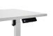 Schreibtisch >Ben< höhenverstellbar bis 117cm, weiss - 160x74/117x77cm (BxHxT)