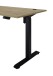 Schreibtisch >Ben< höhenverstellbar, Eiche Dekor / schwarz - 160x74/117x77cm (BxHxT)