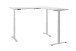 Eckschreibtisch >Ben< höhenverstellbar bis 117cm, weiss - 180x74/117x177cm (BxHxT)