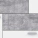 Sideboard >Skive< 4 Schubladen, 2 Türen, in Betonoptik / weiss - 124,9x95,9x41,3cm B/H/T