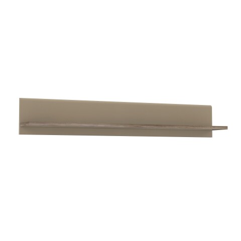 Wandboard >TIZANO< in Eiche Antik Dekor / Beige Glanz - 143,8x23,5x25cm (BxHxT)