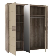 Drehtürenschrank >TIZANO< 3 Türen, Eiche...