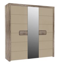 Drehtürenschrank >TIZANO< 3 Türen, Eiche...