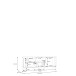 Lowboard >FIXSMILE< 1 Schub, Mauvella Eiche Dekor / Schwarz - 138,3x52,6x41,5cm (B/H/T)