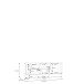Lowboard >FIXSMILE< 1 Schub, Mauvella Eiche Dekor / Schwarz - 138,3x52,6x41,5cm (B/H/T)