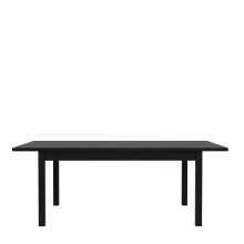 Kulissen-Esstisch >FIXSMILE< ausziehbar bis 207cm, schwarz - 160,4/207x76,6x90cm (BxHxT)