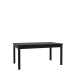Kulissen-Esstisch >FIXSMILE< ausziehbar bis 207cm, schwarz - 160,4/207x76,6x90cm (BxHxT)