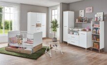 Babybett >Fehmarn< in Weiß, Absetzung...