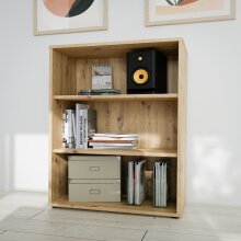Regal >GOLDSBORO< 2 Böden, Artisan Eiche Dekor - 84,5x115,1x41,5cm (BxHxT)