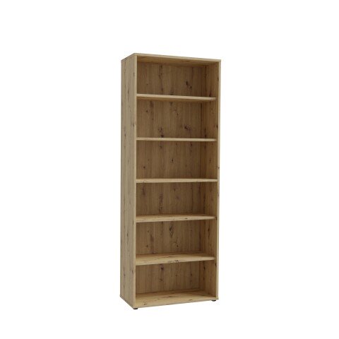Regal >GOLDSBORO< 5 Böden, Artisan Eiche Dekor - 84,5x226,5x41,5cm (BxHxT)