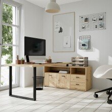 Eckschreibtisch >GOLDSBORO< 2 Schübe, 2...