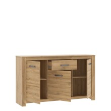 Sideboard >HAVANNA< 3 Türen, 1 Schub, Alteiche Dekor - 161,4x95,7x42,2cm (BxHxT)