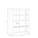 Highboard >HAVANNA< 2 Türen, Alteiche Dekor - 111,7x143,7x42,2cm (BxHxT)