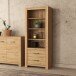 Regal >HAVANNA< 2 Schubladen, in Alteiche Dekor - 77x185,3x42,2cm (BxHxT)
