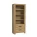 Regal >HAVANNA< 2 Schubladen, in Alteiche Dekor - 77x185,3x42,2cm (BxHxT)