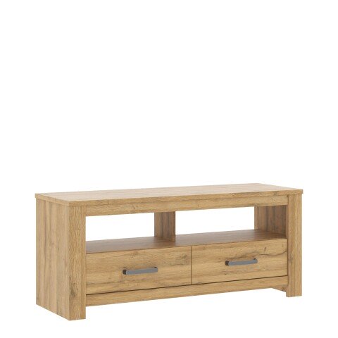 Lowboard >HAVANNA< 2 Schübe, 2 Fächer, in Alteiche Dekor - 126,7x54,1x42,2cm (BxHxT)