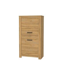 Highboard >HAVANNA< 2 Türen, in Alteiche Dekor - 77x143,7x42,2cm (BxHxT)