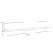 Wandboard >HAVANNA< in Alteiche Dekor - 160x25,6x21,9cm (BxHxT)