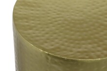 Beistelltisch >Skagen< 41x46 cm in Grau mit schwarzen Metallbeinen