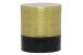 Beistelltisch >Skagen< 41x46 cm in Grau mit schwarzen Metallbeinen