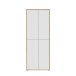 Schuhschrank >Alanna< 4 Türen, Secret grey / Artisan Eiche Dekor - 74,5x191,9x34,9 (B/H/T)