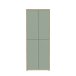 Schuhschrank >Alanna < 4 Türen, Salbei / Artisan Eiche Dekor - 74,5x191,9x34,9 (BxHxT)