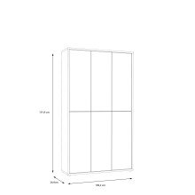 Schuhschrank >Alanna< 6 Türen, Secret grey/ Artisan Eiche Dekor - 109,2x191,9x34,9cm (B/H/T)