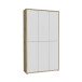 Schuhschrank >Alanna< 6 Türen, Secret grey/ Artisan Eiche Dekor - 109,2x191,9x34,9cm (B/H/T)