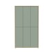 Schuhschrank >Alanna< 6 Türen, Salbei / Artisan Eiche Dekor - 109,2x191,9x34,9 cm (B/H/T)