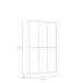 Schuhschrank >Alanna< 6 Türen, Salbei / Artisan Eiche Dekor - 109,2x191,9x34,9 cm (B/H/T)