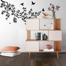 Bücherregal >Sundsvall< 120x130 cm in Eiche-Optik mit 3 Türen, Weiß
