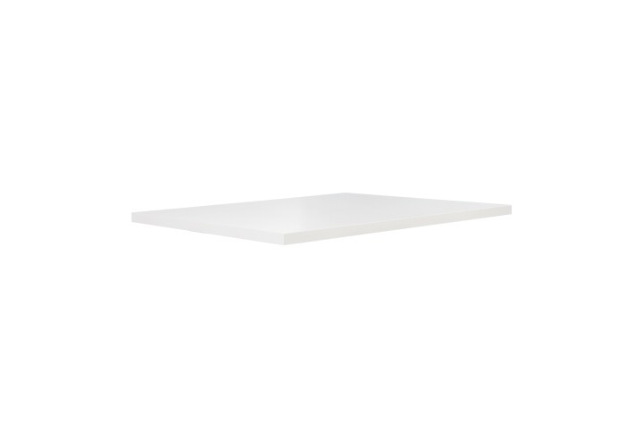 Tischplatte >TABLES< in Weiss Matt, ohne Gestell - 140x3,8x90cm (LxBxHxT)