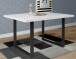 Tischplatte >TABLES< in Weiss Matt, ohne Gestell - 140x3,8x90cm (LxBxHxT)