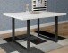 Tischplatte >TABLES< in Weiss Matt, ohne Gestell - 140x3,8x90cm (LxBxHxT)