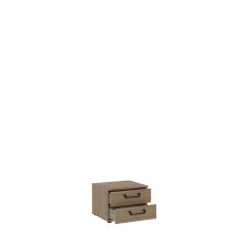 Nachtkommode >ORIENTAL TREE< 2 Schübe, Bartex Eiche Dekor - 46,3x33,7x40,8cm (BxHxT)