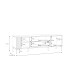 TV-Board >JOAKIMIS< Lamelle, Mauvella Eiche Dekor / Schwarz - 159,5x51x41,5cm (BxHxT)