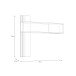 Wandregal >JOAKIMIS< Lamelle, Mauvella Eiche Dekor / Schwarz - 130x120x21,9cm (BxHxT)