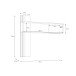 Wandregal >JOAKIMIS< Lamelle, Mauvella Eiche Dekor / Schwarz - 130x120x21,9cm (BxHxT)