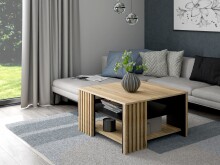 Couchtisch >JOAKIMIS< Lamelle, Mauvella Eiche Dekor...