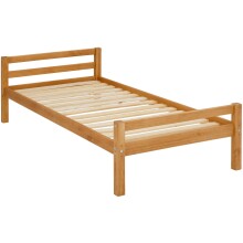 Bett >Umeå< 90x200 cm aus massivem...